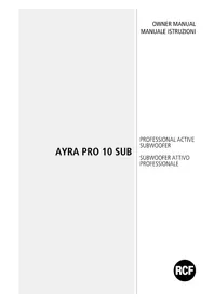 Notice RCF AYRA PRO 10 SUB Caisson de basses