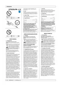 Notice VELLEMAN VTS25LFN Machine de soudure