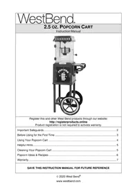 WestBend PCMC20RD13 - Popcorn machine