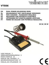 Notice VELLEMAN VTSS6 Machine de soudure