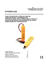 Notice VELLEMAN VTTEST11N Multimètre