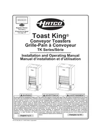 Notice Hatco TOAST KING TK72 Grille pain