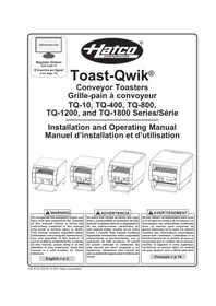 Notice Hatco TOASTQWIK TQ1800BA Grille pain