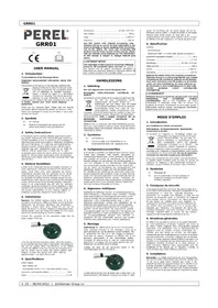Notice Perel GRR02 Lutte antiparasitaire