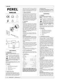 Notice Perel EMS108 Détecteur de mouvements