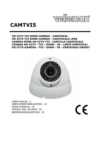 Notice VELLEMAN CAMTVI5 Überwachungskamera