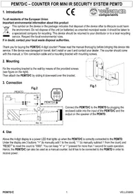 Notice VELLEMAN PEM7DC Détecteur