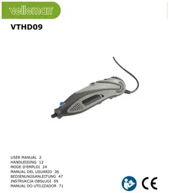 Notice VELLEMAN VTHD09 Bohrmaschine