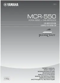 Notice YAMAHA MCR550 Système audio