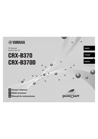 Notice YAMAHA CRXB370 Système audio
