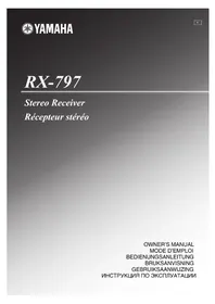 Notice YAMAHA RX797 Système audio