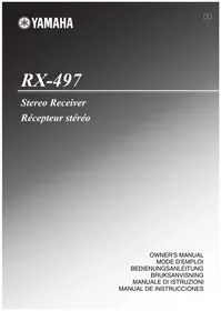 Notice YAMAHA RX497 Système audio