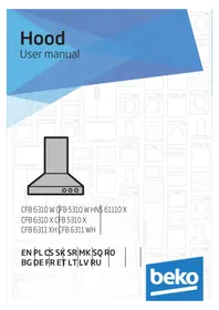 Notice BEKO CFB6311XH Virtuves nosūcējs