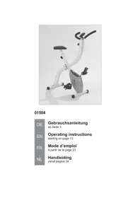 Notice VitalMaxx 01504 Formateur de vélo d'intérieur