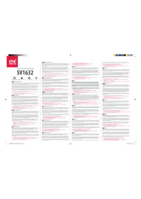 Notice ONE FOR ALL SV 1632 Commutateur