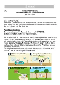 Notice Isotronic 70624 Lutte antiparasitaire