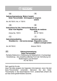 Notice Isotronic 70010 Lutte antiparasitaire