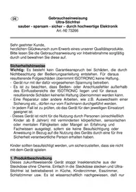 Notice Isotronic 73266 Lutte antiparasitaire