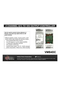 Notice Velbus VMB4DC Gradateur