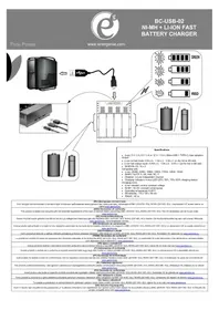 Notice EnerGenie BCUSB02 Chargeur de piles