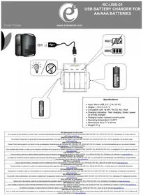 Notice EnerGenie BCUSB01 Chargeur de piles