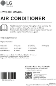 Notice LG DC09RK Ar condicionado