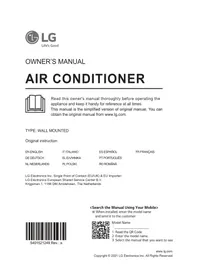 Notice LG AC24BK Ar condicionado