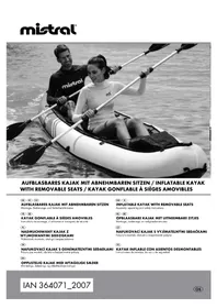 Notice MISTRAL HG06025 Nafukovací kajak