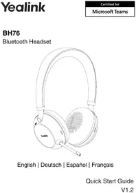 Notice Yealink BH76 Helm