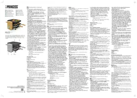 Notice PRINCESS RACLETTE PURE 4 162950 Plaque de grill