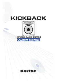 Notice Hartke KICKBACK KB12 Recepteur