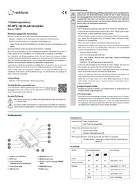 Notice Renkforce RFWFE100 Wifi repeater