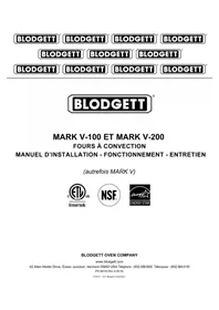 Notice Blodgett PREMIUM MARK V100 Four