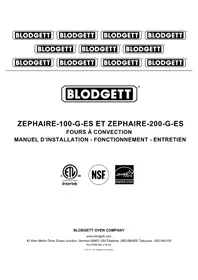 Notice Blodgett ZEPHAIRE100GES Four