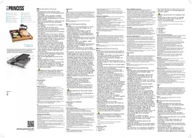 Notice PRINCESS MULTI TRAY PURE 255000 Plaque de grill