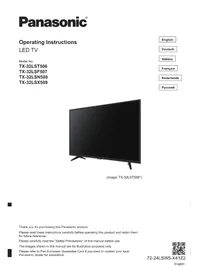 Notice PANASONIC TX32LSF507 Телевизор