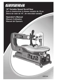 Notice Genesis GSS160 Scie