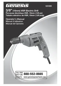 Notice Genesis GD38B Perceuse