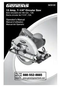 Notice Genesis GCS130 Scie