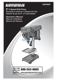 Notice Genesis GDP805P Perceuse