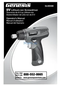 Notice Genesis GLSD08B Visseuse