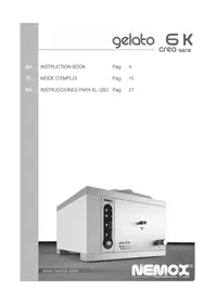 Notice NEMOX GELATO 6K Machine à glace