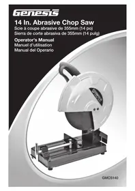 Notice Genesis GMCS140 Scie