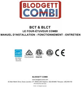 Notice Blodgett BCT102E Four
