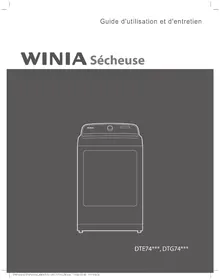 Notice WINIA WTP4521W Sèche-linge