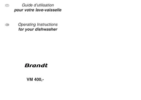 BRANDT VM400BE1 - Vaatwasser