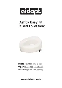 Notice Aidapt VR216 Toilette