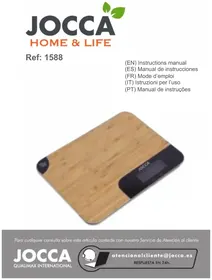 Notice JOCCA 1588 Kitchen scales