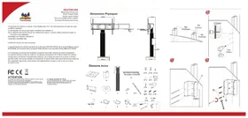 Notice VIEWSONIC VBSTND004 Support mural pour écran