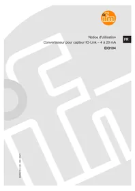 Notice IFM EIO104 Convertisseur électronique